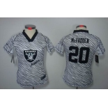 nike women nfl jerseys oakland raiders #20 darren mcfadden[fem fan zebra]