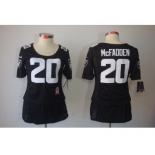 nike women nfl jerseys oakland raiders #20 mcfadden black[breast cancer awareness]