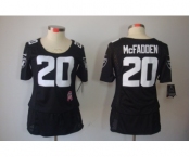 nike women nfl jerseys oakland raiders #20 mcfadden black[breast cancer awareness]