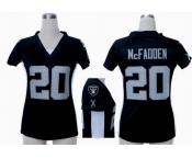 nike women nfl jerseys oakland raiders #20 mcfadden black[draft him ii top]