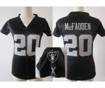 nike women nfl jerseys oakland raiders #20 mcfadden black[draft him ii top]