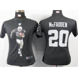 nike women nfl jerseys oakland raiders #20 mcfadden black[portrait fashion]