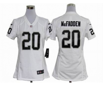 nike women nfl jerseys oakland raiders #20 mcfadden white[nike]