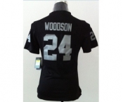 nike women nfl jerseys oakland raiders #24 woodson black[nike][woodson]