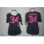 nike women nfl jerseys oakland raiders #34 jackson dk.grey[breast cancer awareness]