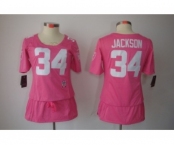 nike women nfl jerseys oakland raiders #34 jackson pink[breast cancer awareness]