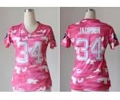 nike women nfl jerseys oakland raiders #34 jackson pink[fashion camo]