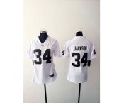 nike women nfl jerseys oakland raiders #34 jackson white[nike]