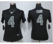 nike women nfl jerseys oakland raiders #4 carr black[nike impact limited]