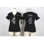 nike women nfl jerseys oakland raiders #4 carr black[nike][刺绣亮片]