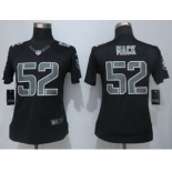 nike women nfl jerseys oakland raiders #52 mack black[nike impact limited]