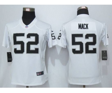 nike women nfl jerseys oakland raiders #52 mack white[nike limited]