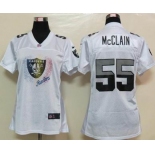 nike women nfl jerseys oakland raiders #55 mcclain white[2012 fem fan]