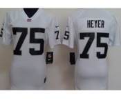 nike women nfl jerseys oakland raiders #75 heyer white[nike]