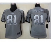 nike women nfl jerseys oakland raiders #81 t.brown grey[Elite drift fashion]