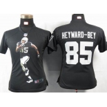 nike women nfl jerseys oakland raiders #85 heyward-bey black[portrait fashion]