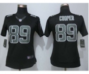 nike women nfl jerseys oakland raiders #89 cooper black[nike impact limited][cooper]