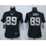 nike women nfl jerseys oakland raiders #89 cooper black[nike limited][cooper]