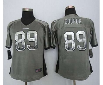 nike women nfl jerseys oakland raiders #89 cooper grey[Elite drift fashion][cooper]