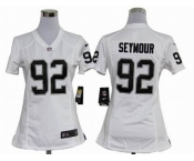 nike women nfl jerseys oakland raiders #92 seymour white[nike]