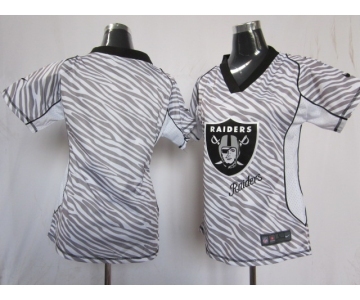 nike women nfl jerseys oakland raiders blank[fem fan zebra]