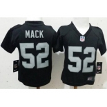 Toddler Nike Raiders #52 Khalil Mack Black Team Color Stitched NFL Elite Jersey