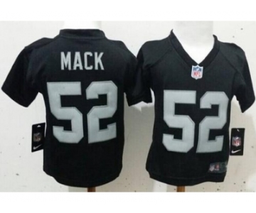 Toddler Nike Raiders #52 Khalil Mack Black Team Color Stitched NFL Elite Jersey