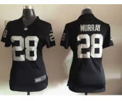 Women Nike Oakland Raiders #28 Latavius Murray Black Jerseys