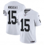 Youth Las Vegas Raiders #15 Gardner Minshew II White Vapor Untouchable Football Stitched Jersey