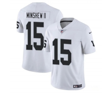 Youth Las Vegas Raiders #15 Gardner Minshew II White Vapor Untouchable Football Stitched Jersey