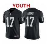 Youth Las Vegas Raiders #17 Davante Adams Black Vapor Limited Stitched Jersey