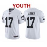 Youth Las Vegas Raiders #17 Davante Adams White Vapor Limited Stitched Jersey