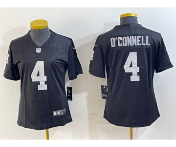 Youth Las Vegas Raiders #4 Aidan O'Connell Black Vapor Untouchable Limited Football Stitched Jersey