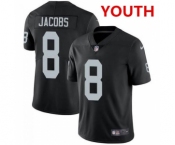 Youth Las Vegas Raiders #8 Josh Jacobs Black Vapor Untouchable Limited Stitched NFL Jersey