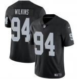 Youth Las Vegas Raiders #94 Christian Wilkins Black Football Stitched Jersey