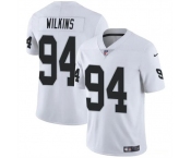 Youth Las Vegas Raiders #94 Christian Wilkins White Football Stitched Jersey