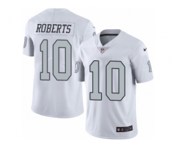 Youth Nike Oakland Raiders #10 Seth Roberts Limited White Rush NFL Jersey