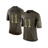 Youth Nike Oakland Raiders #11 Sebastian Janikowski Green Salute to Service Jerseys