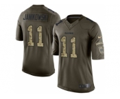 Youth Nike Oakland Raiders #11 Sebastian Janikowski Green Salute to Service Jerseys