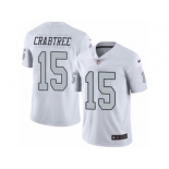 Youth Nike Oakland Raiders #15 Michael Crabtree Limited White Rush NFL Jersey