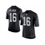 Youth Nike Oakland Raiders #16 George Blanda Limited Black Team Color NFL Jersey