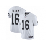 Youth Nike Oakland Raiders #16 George Blanda Vapor Untouchable Limited White NFL Jersey