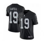 Youth Nike Oakland Raiders #19 Brandon LaFell Black Team Color Vapor Untouchable Elite Player NFL Jersey