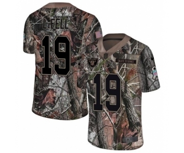 Youth Nike Oakland Raiders #19 Brandon LaFell Limited Camo Rush Realtree NFL Jersey