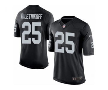 Youth Nike Oakland Raiders #25 Fred Biletnikoff Limited Black Team Color NFL Jersey