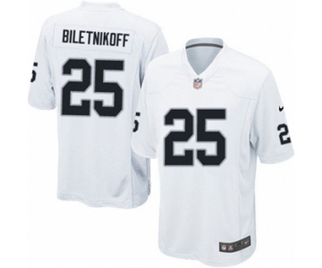 Youth Nike Oakland Raiders #25 Fred Biletnikoff White NFL Jersey