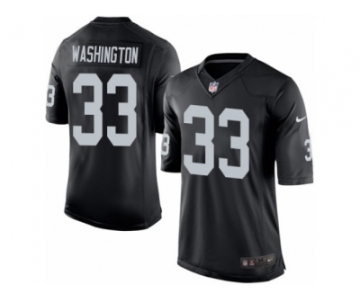 Youth Nike Oakland Raiders #33 DeAndre Washington Limited Black Team Color NFL Jersey