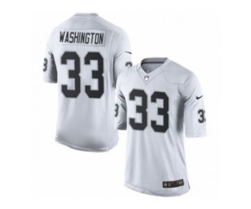 Youth Nike Oakland Raiders #33 DeAndre Washington Limited White NFL Jersey