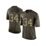 Youth Nike Oakland Raiders #34 Bo Jackson Green Salute to Service Jerseys