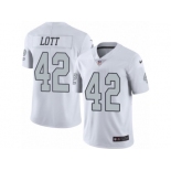 Youth Nike Oakland Raiders #42 Ronnie Lott Limited White Rush NFL Jersey